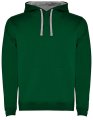 Heren Hoodie Urban Rolly SU1067 bottle green-grijs